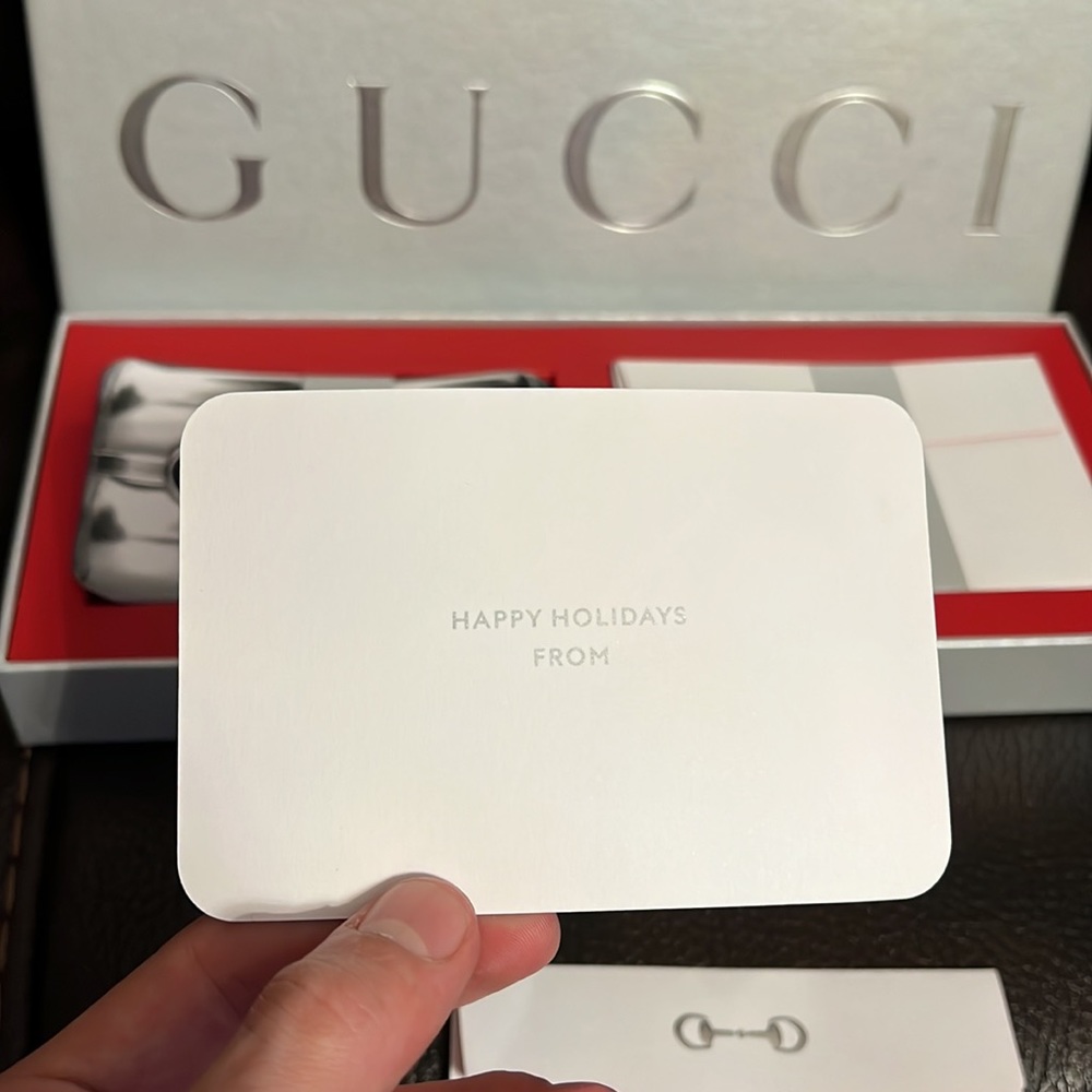 Gucci Home Holiday greeting cards with envelopes NWB - Picture 2 of 4
